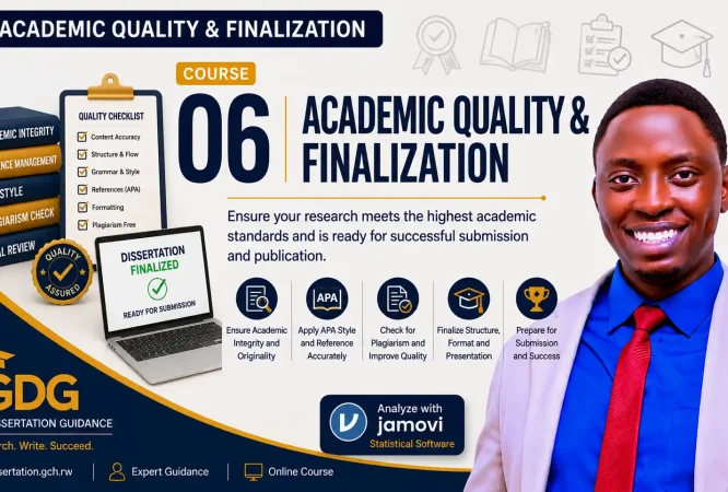 F. Academic Quality & Finalization